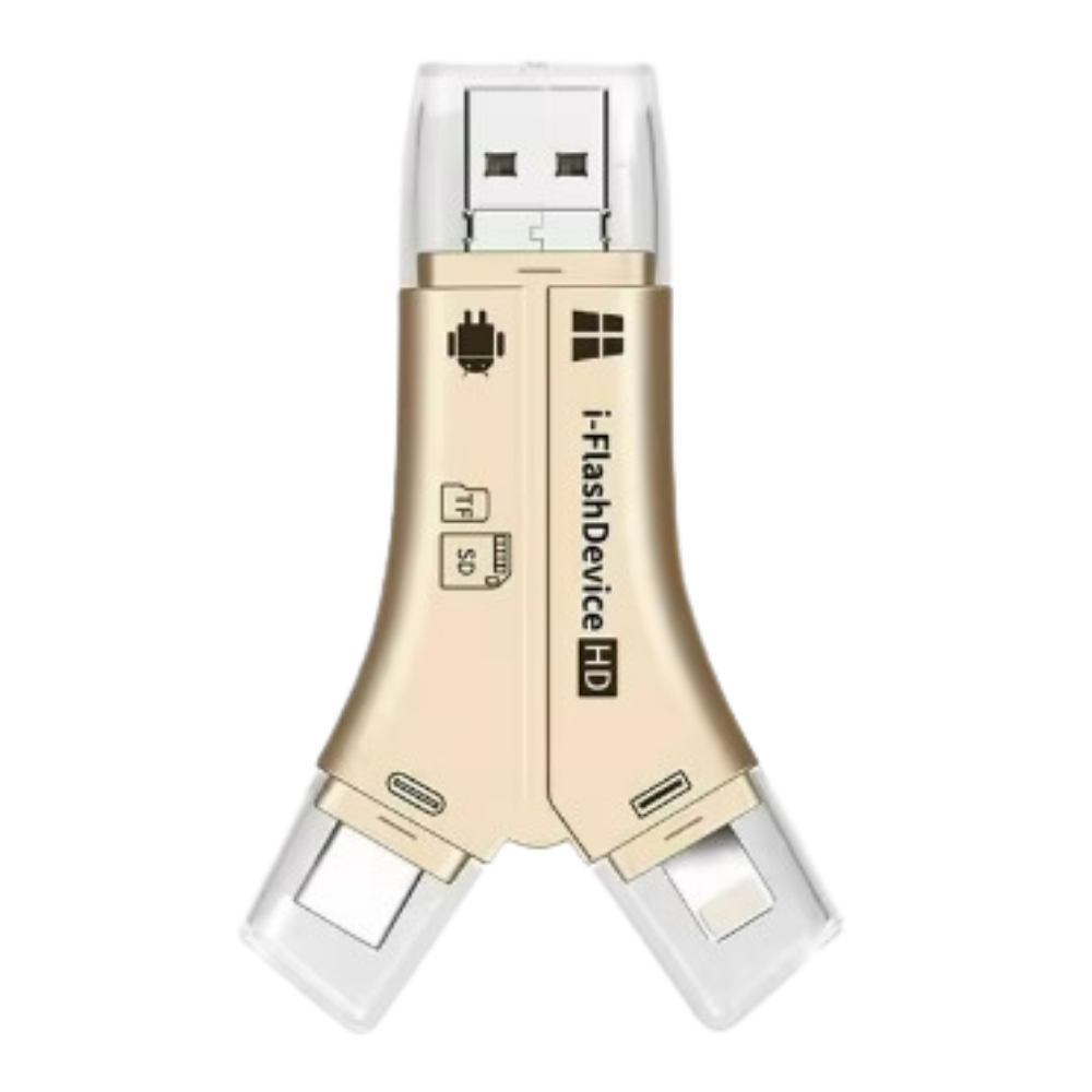 USB 4-in-1 per telefoni -Oro - Ozerty
