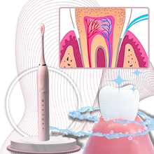 Load image into Gallery viewer, Spazzolino elettrico sonico per adulti - Ozerty
