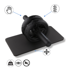 Load image into Gallery viewer, Rullo per addominali con impugnature imbottite - Ozayti
