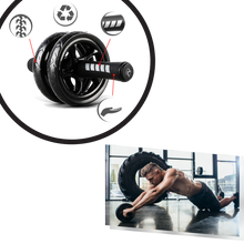 Load image into Gallery viewer, Rullo per addominali con impugnature imbottite - Ozayti
