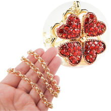 Load image into Gallery viewer, Collana a cuore regolabile a 4 foglie di trifoglio - Ozerty
