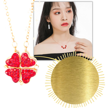 Load image into Gallery viewer, Collana a cuore regolabile a 4 foglie di trifoglio - Ozerty
