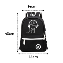 Load image into Gallery viewer, Zaino luminoso per laptop in stile anime - Ozerty
