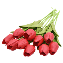 Load image into Gallery viewer, Fiore di tulipano artificiale (10 pezzi)
