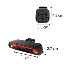 Carica l&#39;immagine nel visualizzatore di Gallery, Luce posteriore di sicurezza della bicicletta con indicatori - Ozerty
