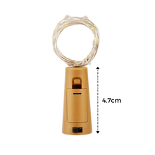 Load image into Gallery viewer, Stringa di luce LED bottiglie con tappo di sughero (confezione da 3) - Ozerty
