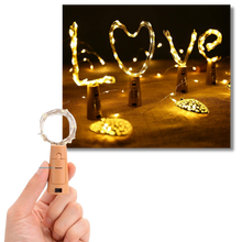Load image into Gallery viewer, Stringa di luce LED bottiglie con tappo di sughero (confezione da 3) - Ozerty
