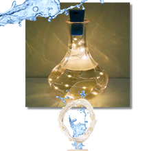 Load image into Gallery viewer, Stringa di luce LED bottiglie con tappo di sughero (confezione da 3)
