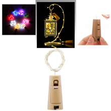 Load image into Gallery viewer, Stringa di luce LED bottiglie con tappo di sughero (confezione da 3) - Ozerty
