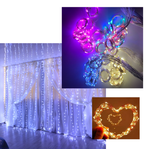 Luci fatate per tende con telecomando - Ozerty