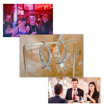 Carica l&#39;immagine nel visualizzatore di Gallery, Orecchini a croce in argento/oro
