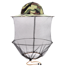 Load image into Gallery viewer, Cappello da apicoltura mimetico con velo di nylon a rete - Ozerty
