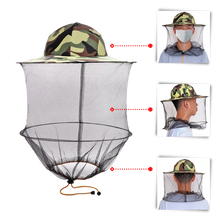 Load image into Gallery viewer, Cappello da apicoltura mimetico con velo di nylon a rete - Ozerty
