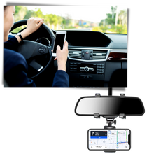 Carica l&#39;immagine nel visualizzatore di Gallery, Porta telefono per specchietto retrovisore per auto - Ozerty
