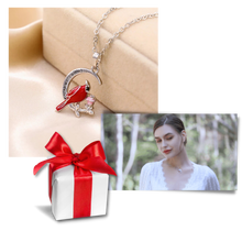 Load image into Gallery viewer, Collana con ciondolo cuore cardinale - Ozerty
