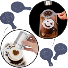 Load image into Gallery viewer, Stencil per caffè (16 pezzi)
