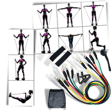 Load image into Gallery viewer, Set completo di fascette per esercizi di resistenza (11 pezzi) - Ozerty
