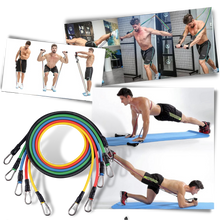 Load image into Gallery viewer, Set completo di fascette per esercizi di resistenza (11 pezzi) - Ozerty
