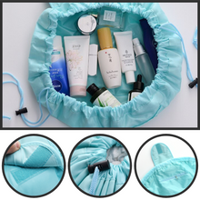 Load image into Gallery viewer, Borsa per il trucco pieghevole con coulisse
