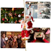 Load image into Gallery viewer, Decorazione Babbo Natale elettrico rampicante
