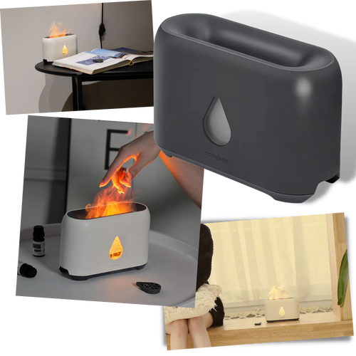 Umidificatore d'aria con effetto fiamme - Ozerty