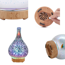 Load image into Gallery viewer, Diffusore di olio essenziale con vaso a forma di fuochi d&#39;artificio
