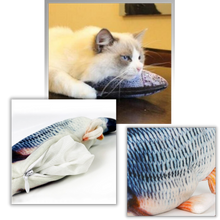 Load image into Gallery viewer, Giocattolo per gatti a forma di pesce fluttuante
