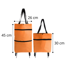 Load image into Gallery viewer, Trolley pieghevole borsa della spesa 30L - Ozerty
