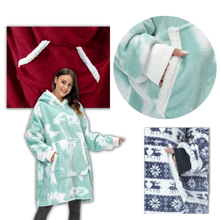 Load image into Gallery viewer, Felpa con cappuccio e coperta gigante
