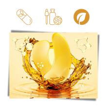 Carica l&#39;immagine nel visualizzatore di Gallery, Maschera per gli occhi al collagene d&#39;oro 24K (20 paia)

