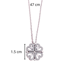 Load image into Gallery viewer, Collana a forma di cuore a quattro foglie - Ozerty
