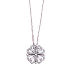 Load image into Gallery viewer, Collana a forma di cuore a quattro foglie
