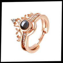 Carica l&#39;immagine nel visualizzatore di Gallery, &quot;Ti amo&quot; in 100 lingue con un bellissimo anello - Ozerty
