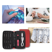 Load image into Gallery viewer, Set di uncinetti ergonomici a LED - Ozerty
