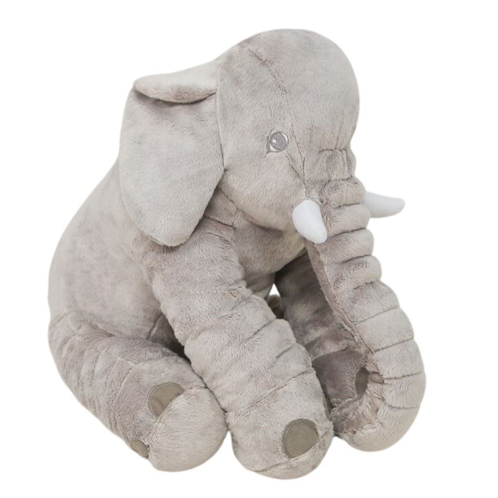 Cuscino grande di peluche di elefante