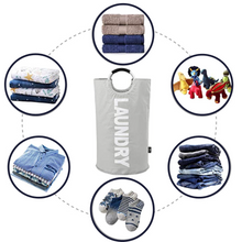 Load image into Gallery viewer, Borsa pieghevole per il cesto della biancheria con manici - Ozerty
