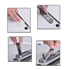 Carica l&#39;immagine nel visualizzatore di Gallery, Leggero supporto invisibile in alluminio per laptop - Ozerty
