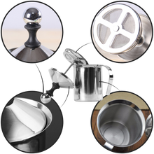 Carica l&#39;immagine nel visualizzatore di Gallery, Montalatte manuale in acciaio inox 400ml - Ozerty
