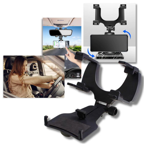 Porta telefono per specchietto retrovisore per auto - Ozerty