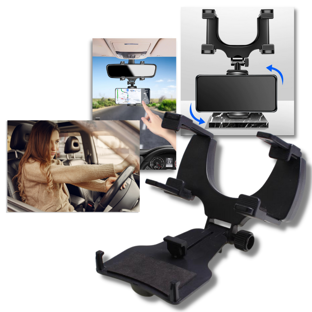 Porta telefono per specchietto retrovisore per auto - Ozerty