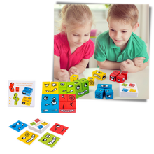 Load image into Gallery viewer, Gioco di emoji del cubo magico Montessori - Ozerty

