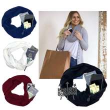 Load image into Gallery viewer, Calda sciarpa con tasca nascosta

