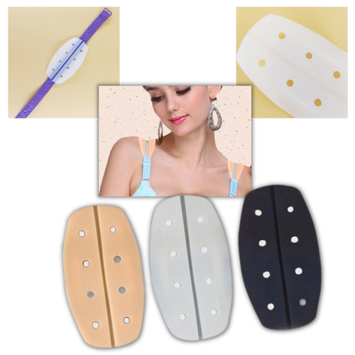 1 Paio di protezioni in silicone antiscivolo per le spalline del reggiseno - Ozerty