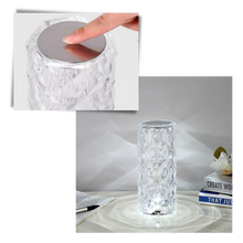 Load image into Gallery viewer, Lampada da tavolo in cristallo di lusso - Ozerty
