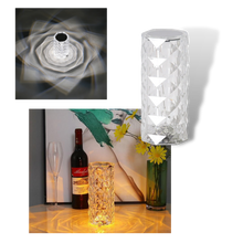 Load image into Gallery viewer, Lampada da tavolo in cristallo di lusso
