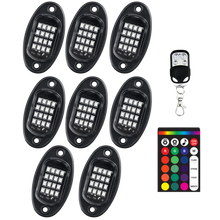 Load image into Gallery viewer, Confezione da 8 luci RGB per veicoli - Ozerty
