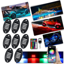 Load image into Gallery viewer, Confezione da 8 luci RGB per veicoli - Ozerty

