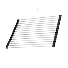 Load image into Gallery viewer, Scolapiatti in acciaio inossidabile arrotolabile per piatti e alimenti
