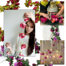 Load image into Gallery viewer, Ghirlanda di rose artificiali  - Ozerty
