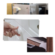 Load image into Gallery viewer, Confezione da 4 serrature magnetiche per armadietti di sicurezza per bambini
